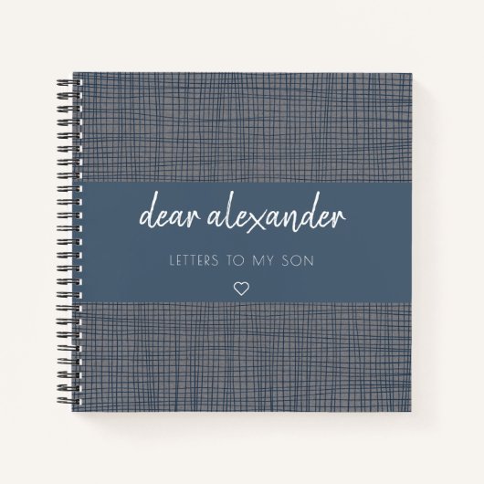 Schreiben an mein Son Keepake Journal Notizblock (Vorderseite)