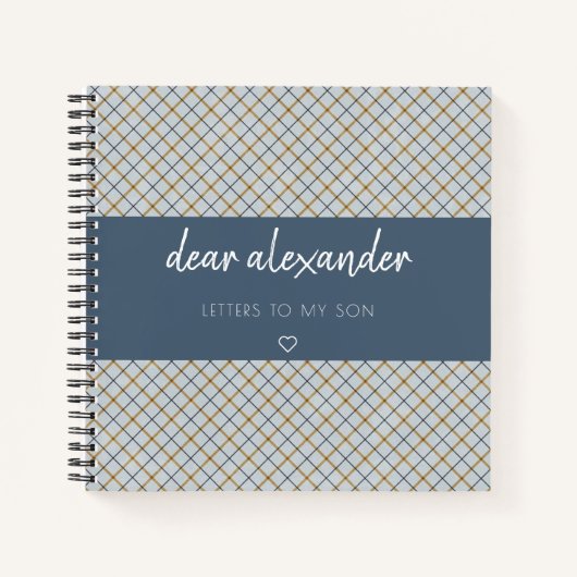 Schreiben an mein Son Keepake Journal Notizblock (Vorderseite)