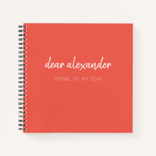 Schreiben an mein Son Keepake Journal Notizblock