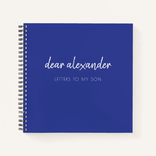 Schreiben an mein Son Keepake Journal Notizblock (Vorderseite)