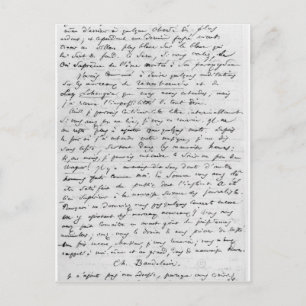Schreiben an Richard Wagner vom 17. Februar 1860 Postkarte