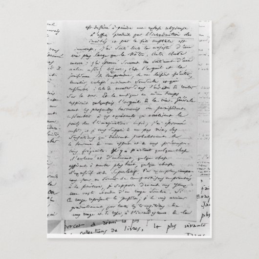 Schreiben an Richard Wagner vom 17. Februar 1860 Postkarte (Vorderseite)