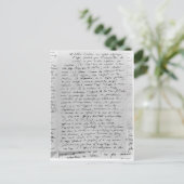 Schreiben an Richard Wagner vom 17. Februar 1860 Postkarte (Stehend Vorderseite)