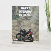 SCHREIBEN AUF DER WAND! DANKESKARTE (Vorderseite)