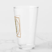 SCHREIBEN B MONOGRAM Schöne Hochzeit Neues Zuhause Glas (Links)
