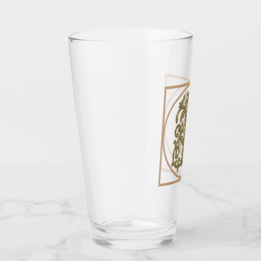SCHREIBEN B MONOGRAM Schöne Hochzeit Neues Zuhause Glas (Rechts)