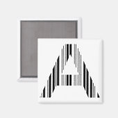 SCHREIBEN BAR CODE Erstes erstes Barcodemuster Magnet (Vorderseite/Rückseite)