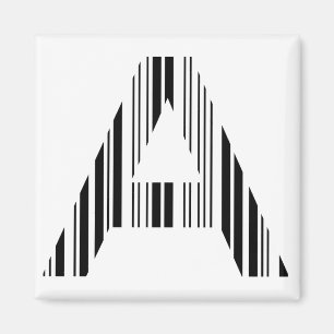SCHREIBEN BAR CODE Erstes erstes Barcodemuster Magnet
