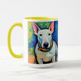 Schreiben Bull Terrier crayon look art coffee Tass Tasse