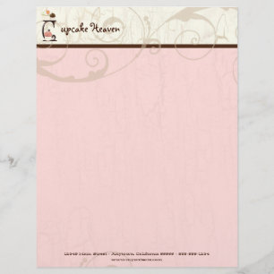 Schreiben C "Cupcake Business Letterhead" Briefkopf
