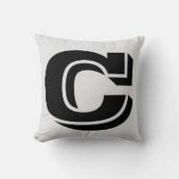 SCHREIBEN C MONOGRAMM PILLOW