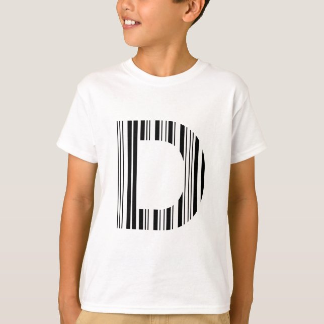 SCHREIBEN D BAR CODE Erste erste Barcodetabelle T-Shirt (Vorderseite)