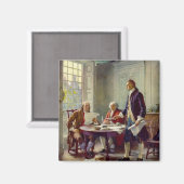 Schreiben der Unabhängigkeitserklärung 1776 Magnet (Vorderseite/Rückseite)