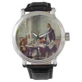 Schreiben der Unabhängigkeitserklärung (USA) Armbanduhr