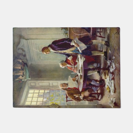 Schreiben der Unabhängigkeitserklärung (USA) Fußmatte (Vorderseite)