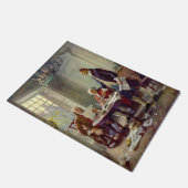 Schreiben der Unabhängigkeitserklärung (USA) Fußmatte (Schrägansicht)