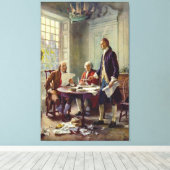 Schreiben der Unabhängigkeitserklärung von Ferris Leinwanddruck (Insitu (Holzboden))