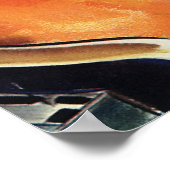 Schreiben des Sekretärs der Vintagen Führungskraft Poster (Ecke)