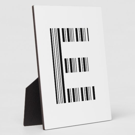 SCHREIBEN E BAR CODE Erstes erstes Barcode-Muster Fotoplatte (Seite)