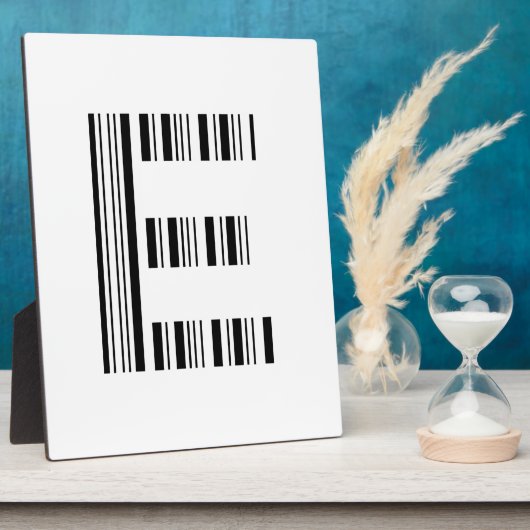 SCHREIBEN E BAR CODE Erstes erstes Barcode-Muster Fotoplatte (Seite)