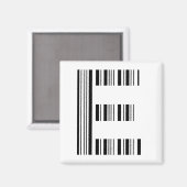 SCHREIBEN E BAR CODE Erstes erstes Barcode-Muster Magnet (Vorderseite/Rückseite)