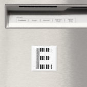 SCHREIBEN E BAR CODE Erstes erstes Barcode-Muster Magnet (In Situ (Geschirrspüler))