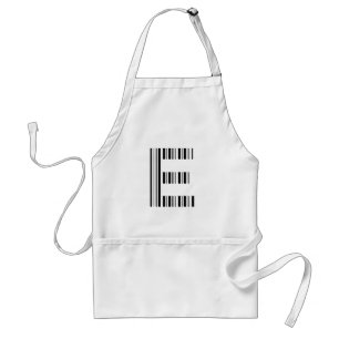 SCHREIBEN E BAR CODE Erstes erstes Barcodemuster Schürze