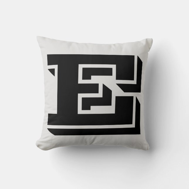SCHREIBEN E MONOGRAM PILLOW KISSEN (Vorderseite)