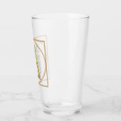 SCHREIBEN EIN MONOGRAM Schöne Hochzeit Neues Zuhau Glas (Links)