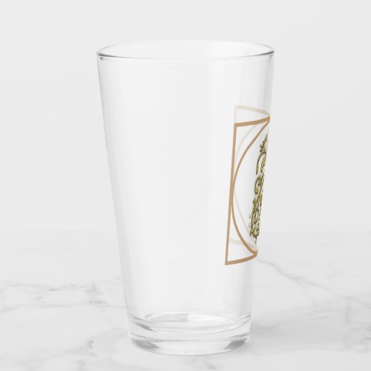 SCHREIBEN EIN MONOGRAM Schöne Hochzeit Neues Zuhau Glas (Rechts)