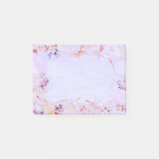 Schreiben eines persönlichen Briefes mit florieren Post-it Klebezettel (Vorderseite)