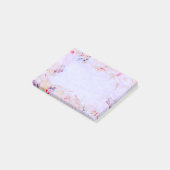 Schreiben eines persönlichen Briefes mit florieren Post-it Klebezettel (angewinkelt)