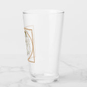 SCHREIBEN F MONOGRAM Schöne Hochzeit Neues Zuhause Glas (Links)