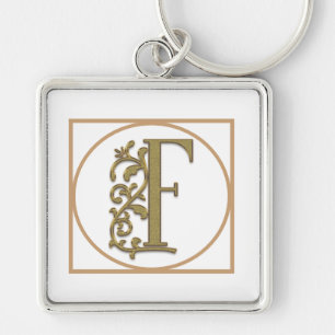 SCHREIBEN F MONOGRAM Schöne Hochzeit Neues Zuhause Schlüsselanhänger