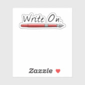 Schreiben für Schriftsteller Aufkleber (Blatt)