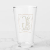 SCHREIBEN G MONOGRAM Schöne Hochzeit Neues Zuhause Glas (Rückseite)