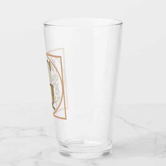 SCHREIBEN G MONOGRAM Schöne Hochzeit Neues Zuhause Glas (Links)
