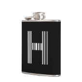 SCHREIBEN H BAR CODE Erstes erstes Barcode-Muster Flachmann (Links)