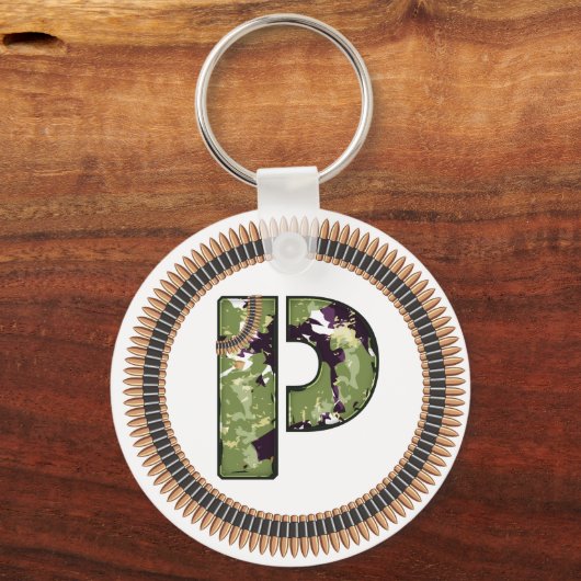 Schreiben im militärischen Stil Schlüsselanhänger (Vorderseite)