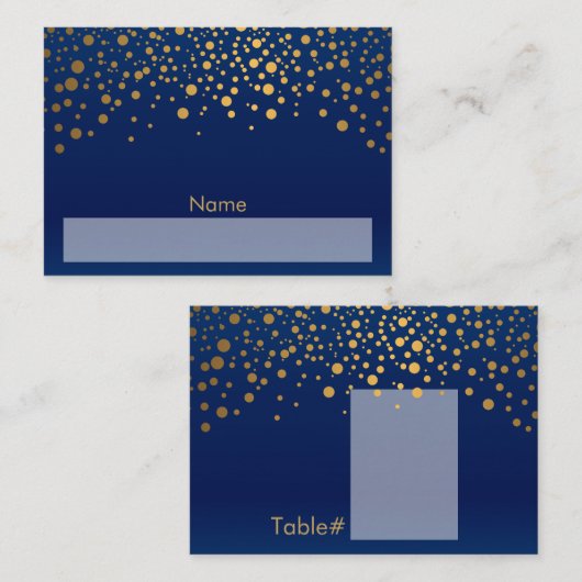 Schreiben in Platzkarte und Name (Vorne/Hinten)