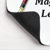 Schreiben ist magisch; Gerade gelassen ihm fließen Mousepad (Ecke)