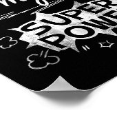 Schreiben ist mein Superheld und aus Q Poster (Ecke)