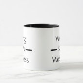 Schreiben ist meine Schwäche Zwei-Töne-Kaffee-Tass Tasse (Zentrum)