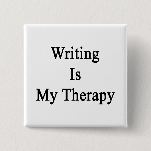 Schreiben ist meine Therapie Button (Vorderseite)