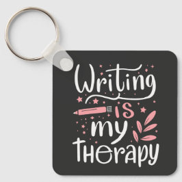 Schreiben ist meine Therapie Schlüsselanhänger