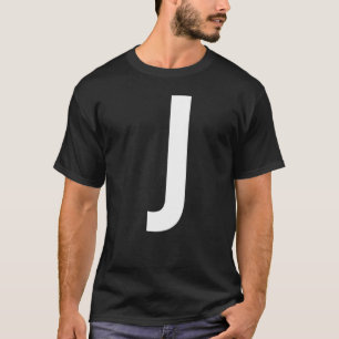 SCHREIBEN J ALPHABET MONOGRAM INITIAL T-Shirt