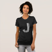 SCHREIBEN J BAR CODE Erste erste Barcode-Muster T-Shirt (Vorne ganz)