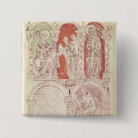 Schreiben Johannes Cassian und Mönch-Angebot Button (Vorderseite)
