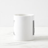 SCHREIBEN K BAR CODE Erstes erstes Barcode-Muster Kaffeetasse (Mittel)