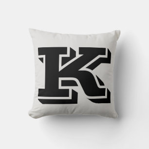 SCHREIBEN K MONOGRAM PILLOW KISSEN